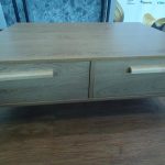 SIMON 4 Feet Coffee Table With 2 Drawers-Oak photo review