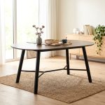 HAROLD 160x95CM Oval Shaped Dining Table-Cocoa