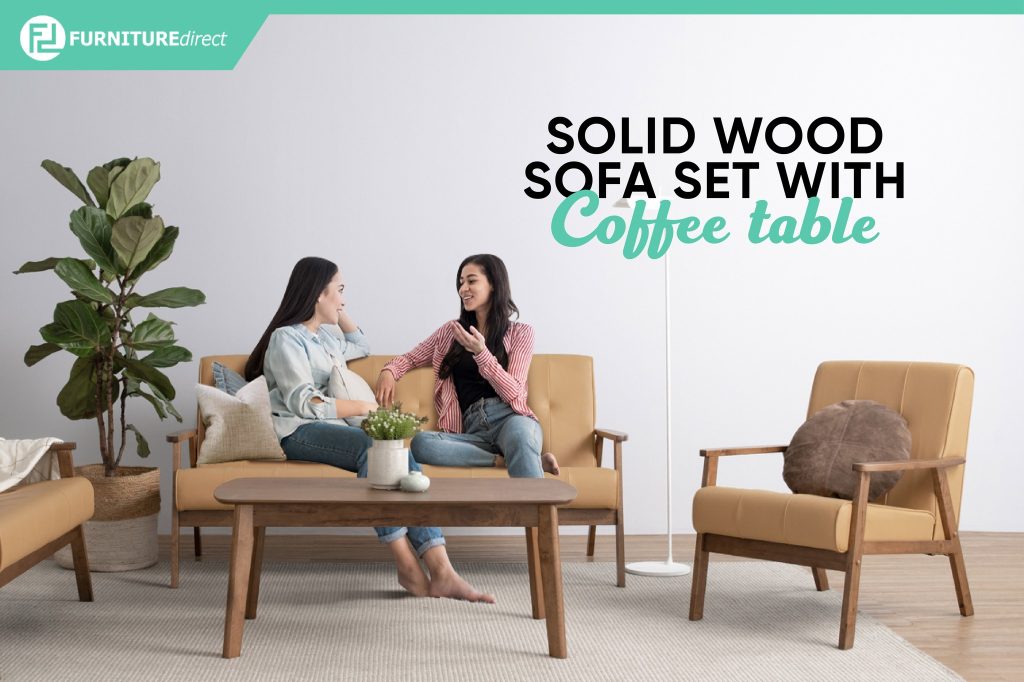 Top 5 Affordable solid wood sofa set with coffee table