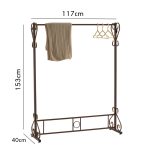 CONNOR Towel Hanger Garment Rack-Antique Brown - Image 6