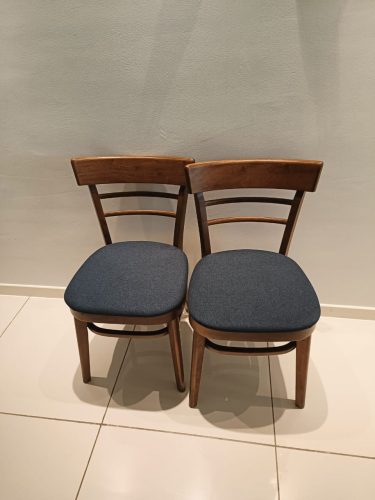 NAMID Fabric Seat Dining Chair-Navy Seat photo review