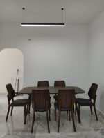 LOFTI 6 Seater Solid Bent Wood Dining Set-Cocoa - Image 10