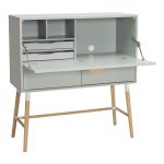 AROD Space Saver Cabinet Desk- White Grey - Image 3