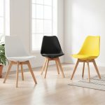JAXON Designer Cushion Seat Dining Chair-3 Colors
