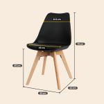 JAXON Designer Cushion Seat Dining Chair-3 Colors - Image 9