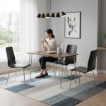 MIZELL 4 Seater Dining Set-Black