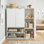 JENSON 2 Door Children Storage Cabinet-White
