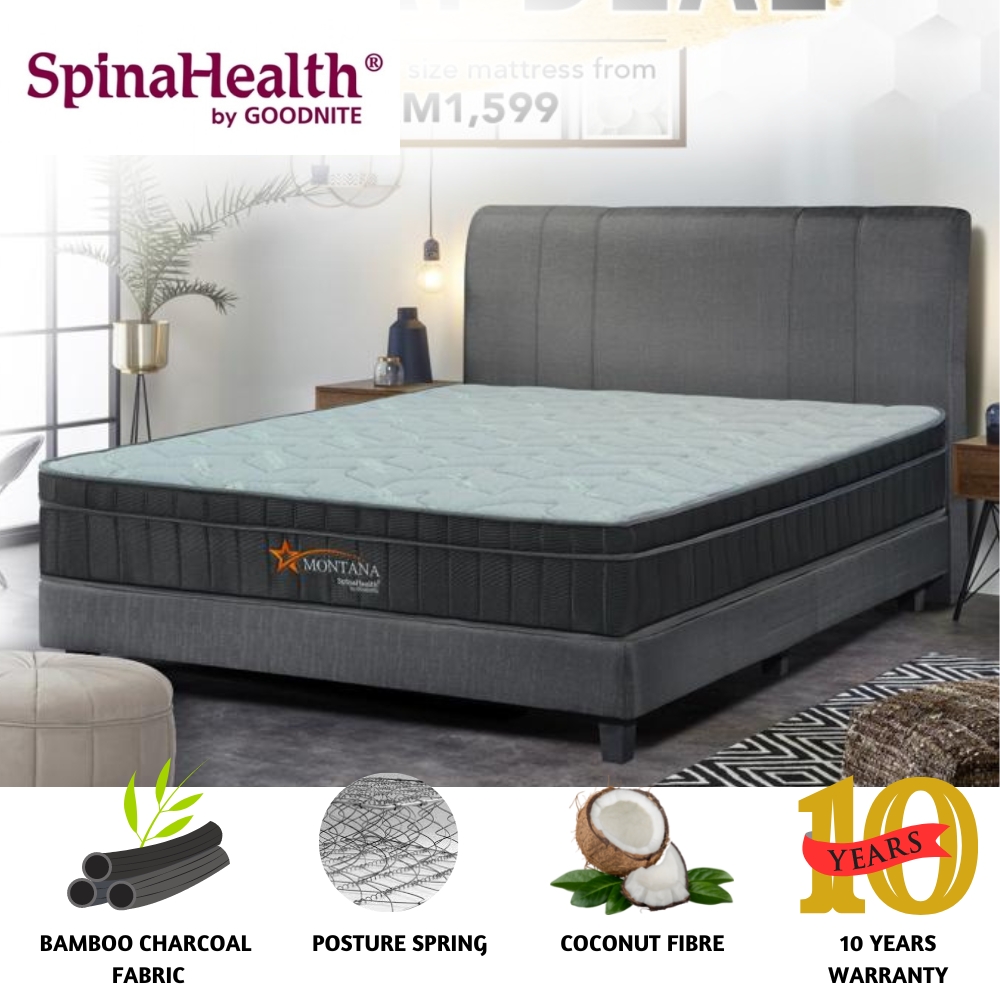 GOODNITE SpinaHealth 10 MONTANA Coconut Fibre Mattress 2 Sizes