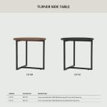 TURNER D46CM Round Side Table-Cocoa - Image 7