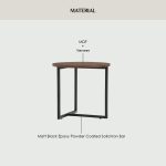 TURNER D46CM Round Side Table-Cocoa - Image 8
