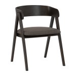CARTER Wooden Arm Dining Chair-Chestnut - Image 4