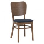 BEVERLY Fabric Seat Dining Chair-Navy Fabric