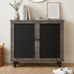 ALMO 2 Door Shoe Cabinet-Fleton Oak