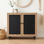 ALMO 2 Door Shoe Cabinet-Sonoma Oak
