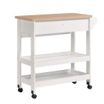 CARDIN Kitchen Cart Trolley-White - Image 3