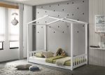 CLYDE Single Size Wooden Kids Tent Bed-White - Image 2