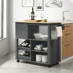 CONNI Kitchen Cart Trolley-Grey