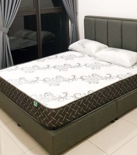 [FULL SET PACKAGE] OLIVE Queen Size Bed With 8" Foam Mattress photo review
