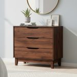LOTUS 3 Drawer Chest-Walnut
