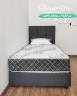 [Package] OLIVE Single Divan Bed With 8" Foam Mattress - Image 9