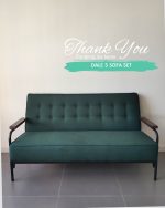 DALE 3 Seater Retro Sofa-Green - Image 11