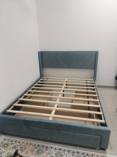 MILAN Drawer Storage Queen Size Bed Frame-Jade photo review