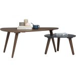 VINCI Wooden Triangle Nesting Coffee Table-Cocoa - Image 15