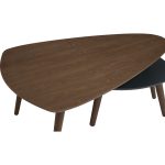 VINCI Wooden Triangle Nesting Coffee Table-Cocoa - Image 14