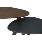 VINCI Wooden Triangle Nesting Coffee Table-Cocoa - Image 12