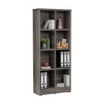 HAVIR 8 Compartment File Cabinet-Sonoma Dark