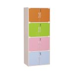 CODEY 8 Door Kids Storage Cabinet With Key Lock