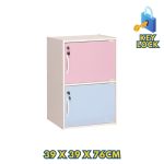 CODEY 2 Door Kids Storage Cabinet With Key Lock- 2 Colors - Image 2