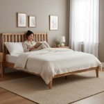 FUKUOKA Queen Size Bed Frame-Natural