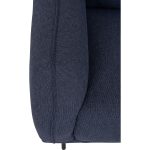 MIZA 3 Seater Linsey Fabric Sofa-Blue - Image 4