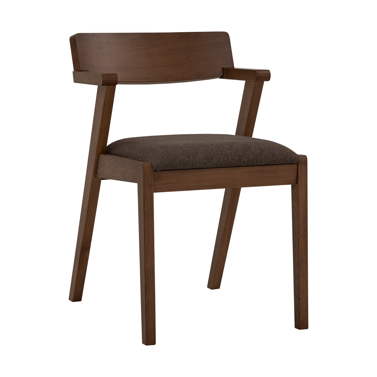 241327-1500x1500 ZOLA Fabric Seat Dining Chair-Chestnut - Image 1