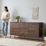 SIMON 3 Door Sideboard-Walnut