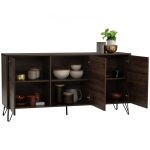 SIMON 3 Door Sideboard-Walnut - Image 3