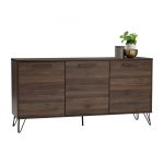 SIMON 3 Door Sideboard-Walnut - Image 2