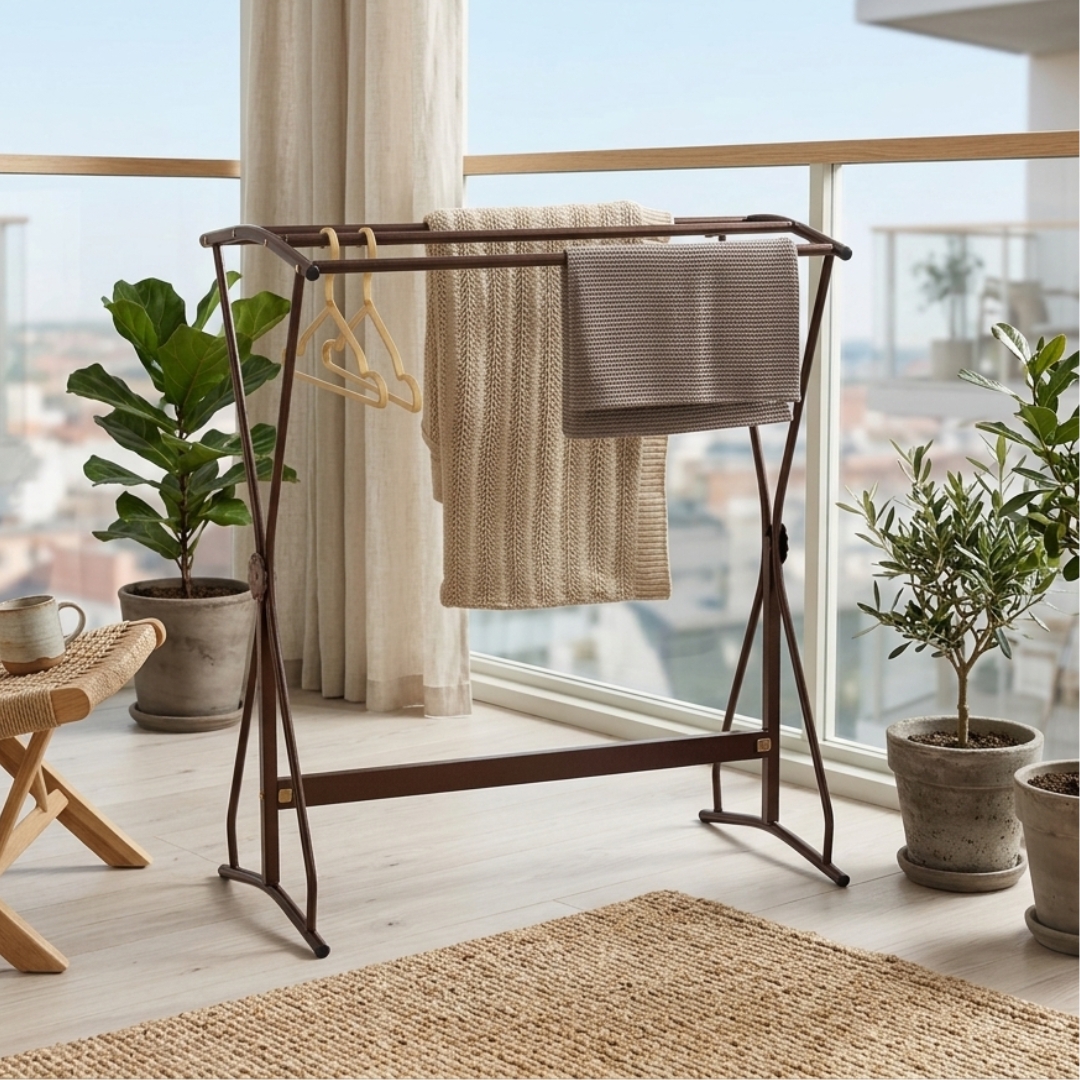 572013 OLIVER OLIVER Low Cloth Hanger Towel Drying Rack - Image 1