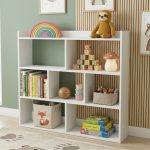 ALICIA 100CM Book Rack Display Cabinet-White