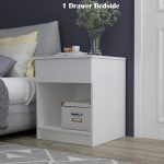 CALISTA 1 Drawer Bedside Table-4 Colors - Image 8