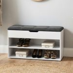 GERRAD 80CM Storage Shoe Rack-White