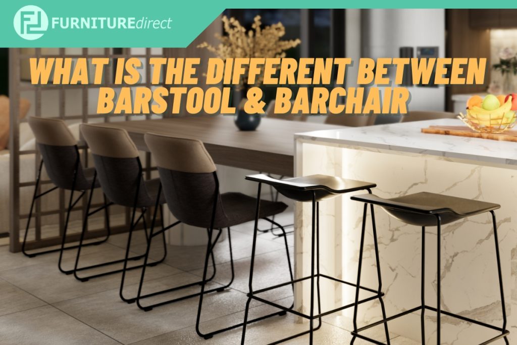 What is the difference between a bar stool and a bar chair
