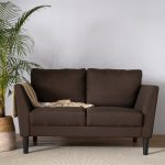 GHIBLI 2 Seater Fabric Sofa-Brown