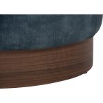 AURA D375MM Arctus Fabric Round Stool Pouf-Blue - Image 7