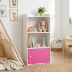 PONNY Storage Bookcase With Door-White