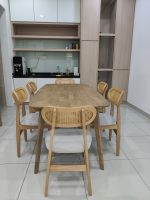 HADDEN 6 Seater Dining Set-Natural - Image 9