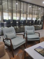 SPENCER Lounge Chair With Foot Stool-Aquamarine - Image 12