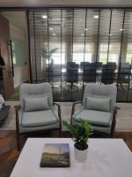 SPENCER Lounge Chair With Foot Stool-Aquamarine - Image 13