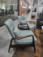 SPENCER Lounge Chair With Foot Stool-Aquamarine - Image 14